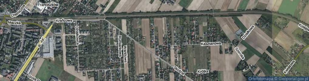 Zdjęcie satelitarne Zachodnia ul.